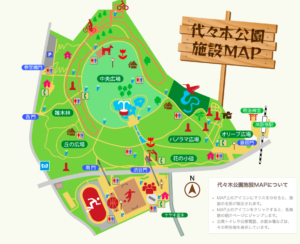 代々木公園マップ